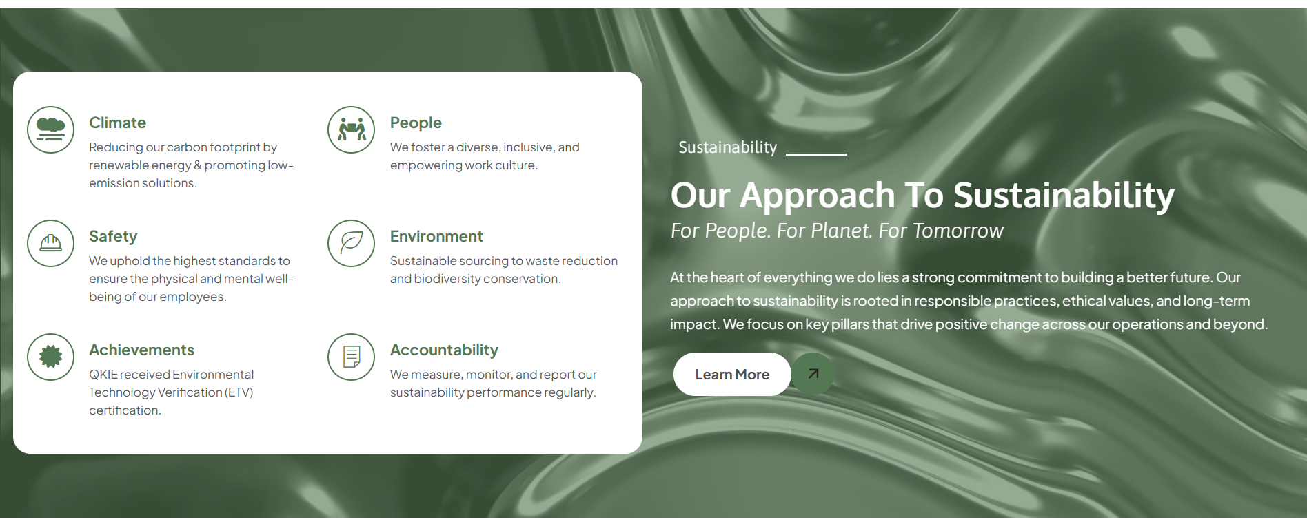 QKIE Sustainability Framework